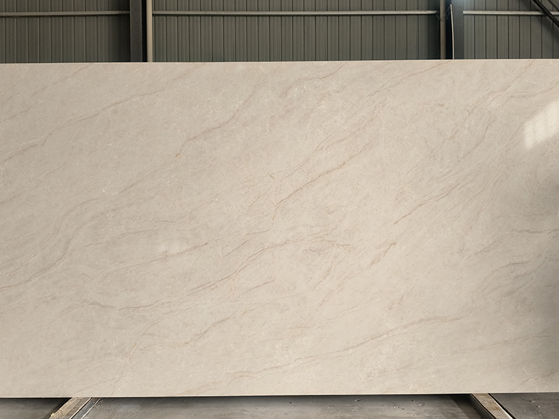 Taj mahal quartz stone slab